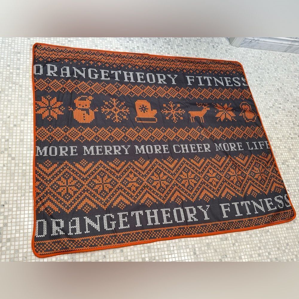 Orange Theory Fitness Christmas Blanket